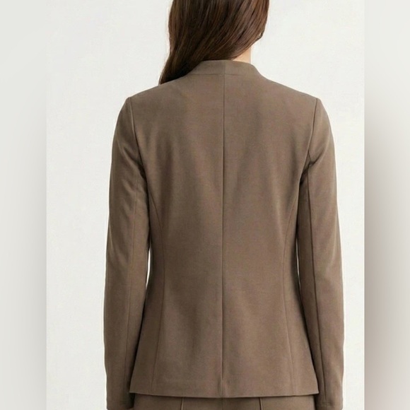 NEW IN POLLY BAG! Triple Seven Tan Pant Suit. Flare Leg With Split. Sz Small - Picture 3 of 7